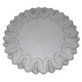 Indian white marble serving platters.