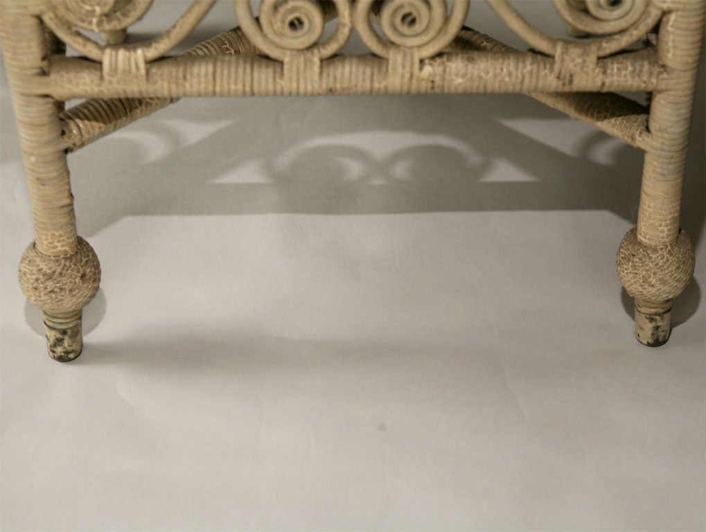 VICTORIAN WICKER OTTOMAN 5