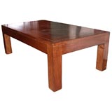 El Marangon Walnut Parsons Coffee Table