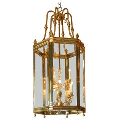 Monumental Baldwin Brass Hall Chandelier