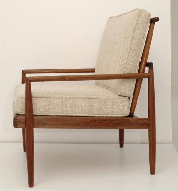 Rare and Early Sam Maloof Walnut Spindle Backed Lounge Chair 5