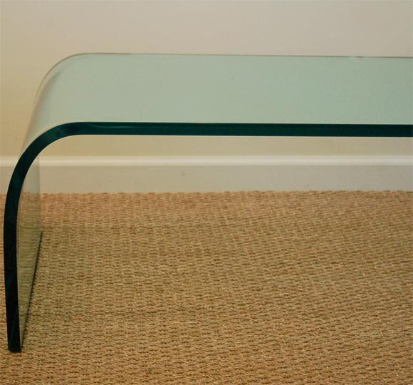 20th Century Signed Fiam Waterfall Table
