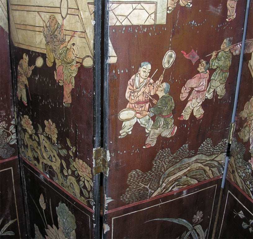 Antique Chinese Floor Screen 3