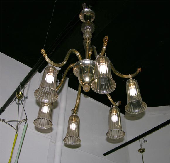 Venini Chandelier Made in Venice, 1930 For Sale 1