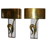 Pair of Dore Bronze Sconces by Charles et Cie