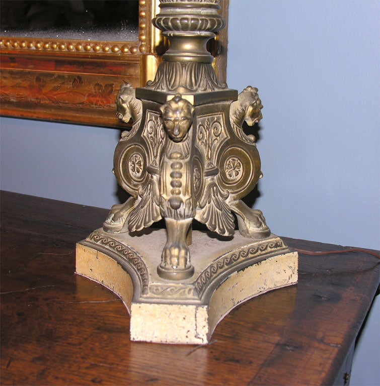 French Pair of Classical Style Lamps For Sale