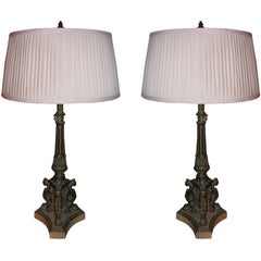 Vintage Pair of Classical Style Lamps