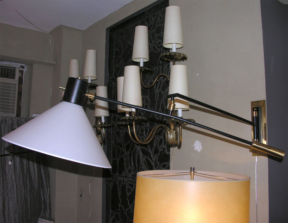 A French Articulated Wall Sconce by Boris Lacroix