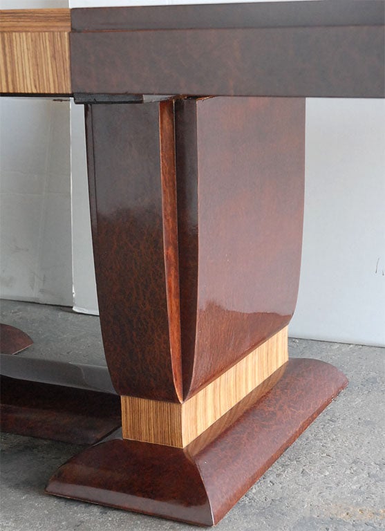 Art Deco Dining Table with in the style of Ruhlmann For Sale 1