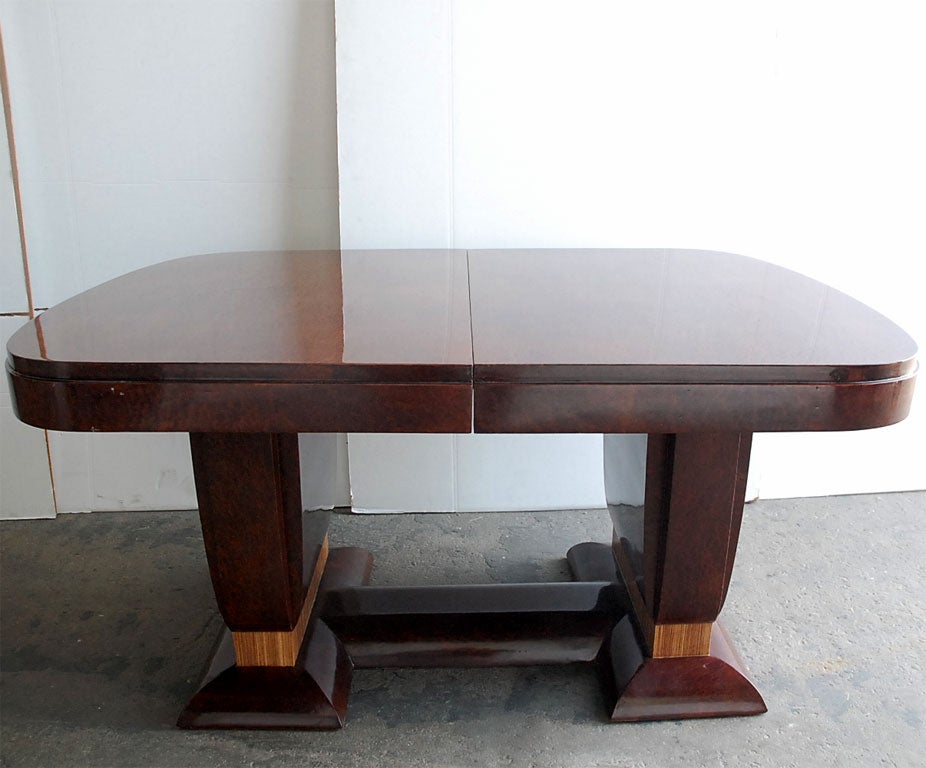 Art Deco Dining Table with in the style of Ruhlmann For Sale 4