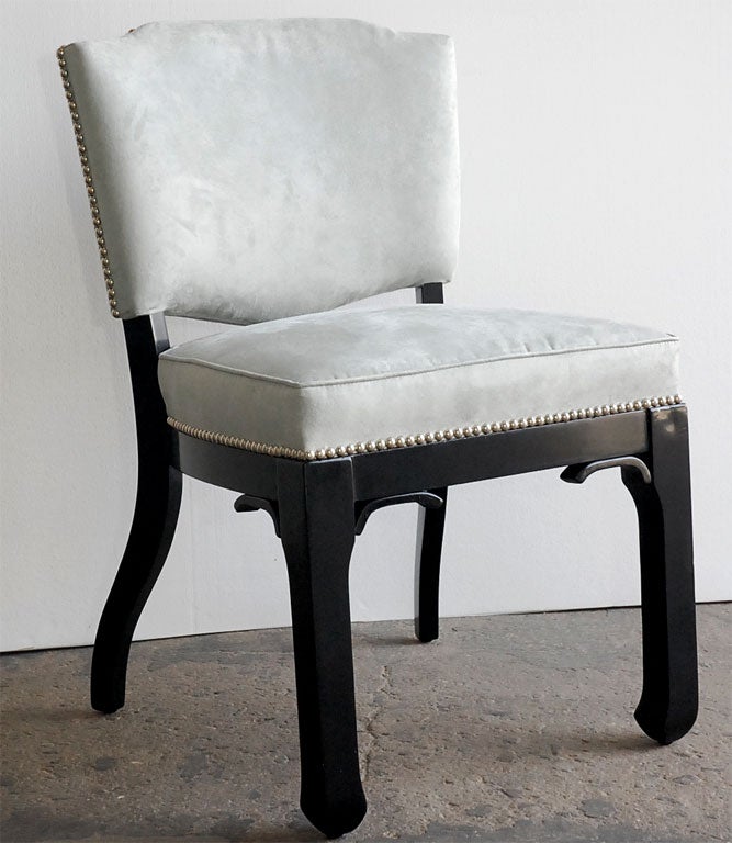 PAIR OF "CHINESE-MODERN" SIDE CHAIRS by JAMES MONT