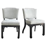 PAIR OF "CHINESE-MODERN" SIDE CHAIRS by JAMES MONT