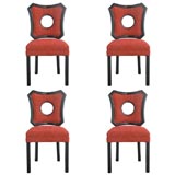 SET OF FOUR SIDE CHAIRS by JAMES MONT