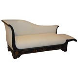 Antique Napoleon III Chaise with Chinoiserie Decoration