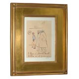 Registered Print of Picasso Drawing "Trip to Paris No. 3"
