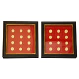 Framed set of 19th century cameos, part of a collection