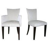 Vintage Set of Four Art Deco Dining Chairs