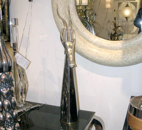 Curtis Jere gazelle head sculpture