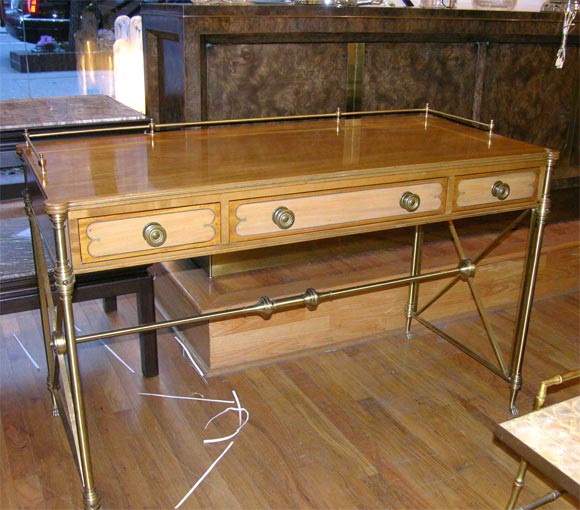 Campaign style desk by Kittinger