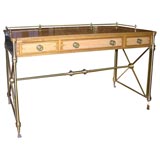 Campaign style desk by Kittinger