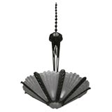 "Lorraine" Art Deco molded glass chandelier