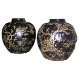 Pair of Chinese Rice Wine Pots