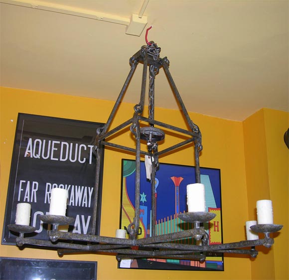 Italian Iron Chandelier