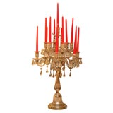 A BACCARAT CANDELABRUM
