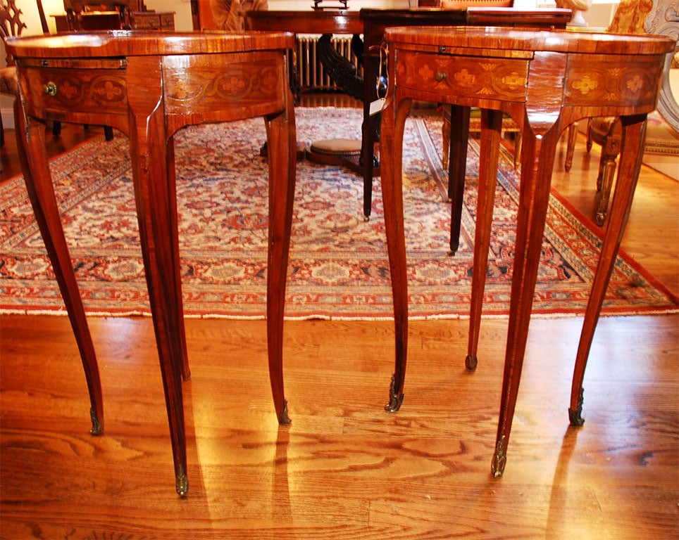 Matched Pair of Louis XV Style Small Writing Table