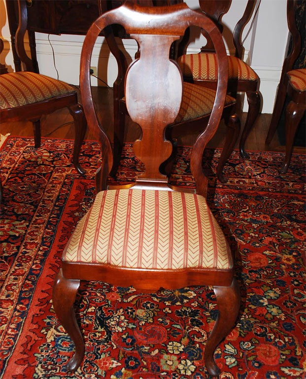 Danish A Northern European Mahogany Dining Room Table with 12 Chairs