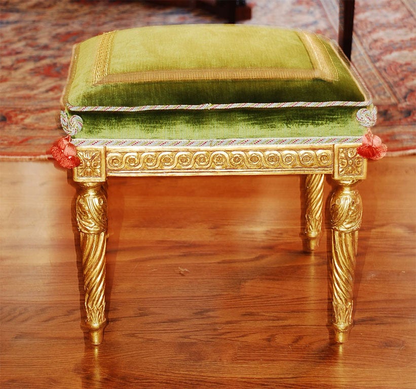Louis XVI Giltwood Stool Attributed to Jacob at 1stdibs