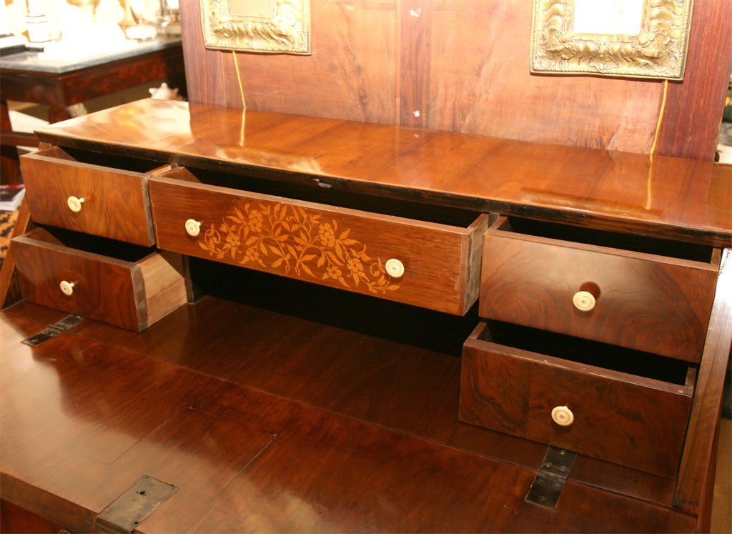 German Biedermeier Slant-Front Desk For Sale 1