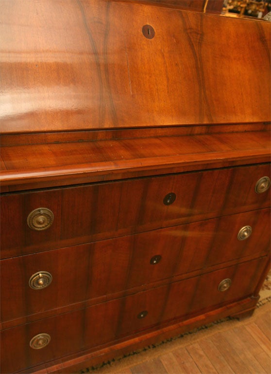 Scrivania tedesca Biedermeier a fronte inclinato in vendita 1