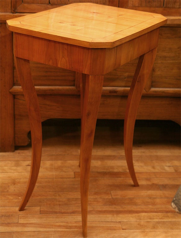 Austrian Biedermeier Style Single Drawer Table For Sale