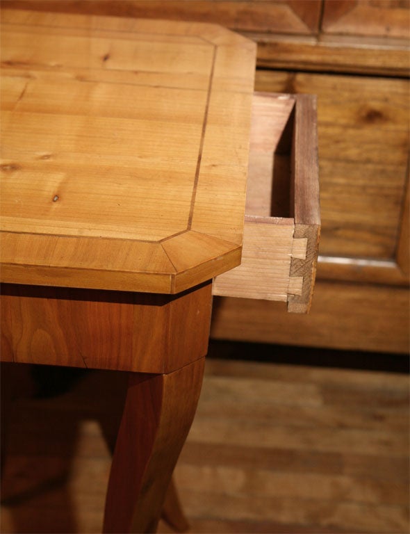 20th Century Biedermeier Style Single Drawer Table For Sale