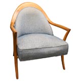 T H  Robsjohn -Gibbings Sabre Legs Chair For Widdicomb