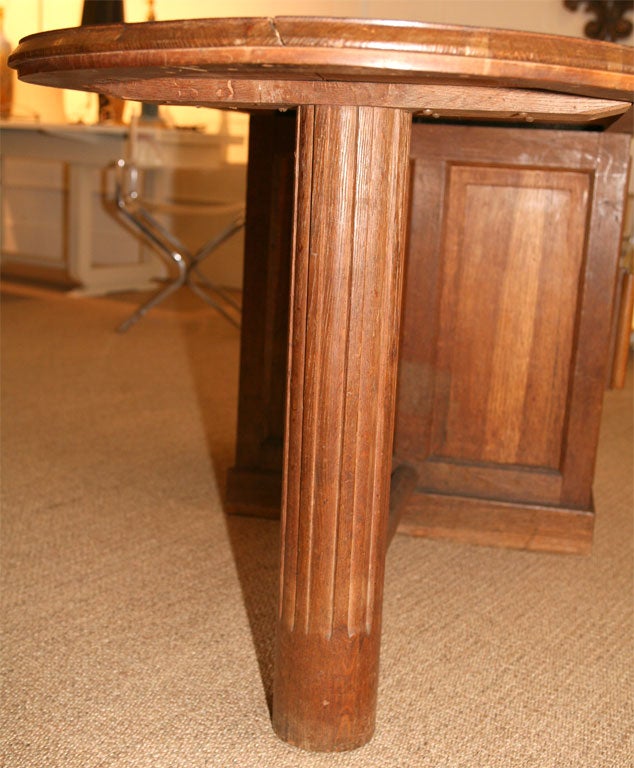 An Oak Pedestal Desk For Sale 5