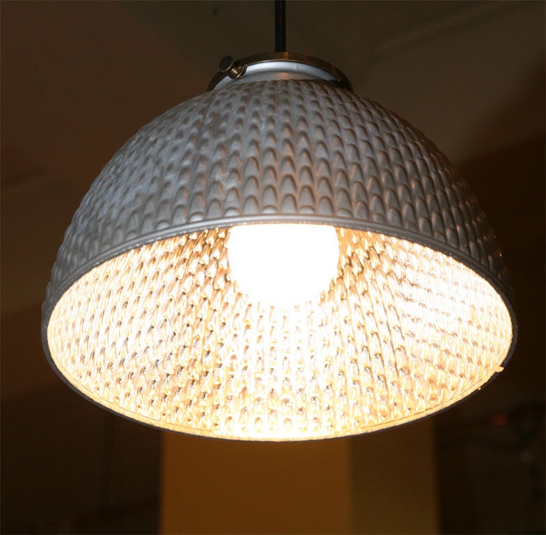20th Century Mercury Glass Pendant Fixture