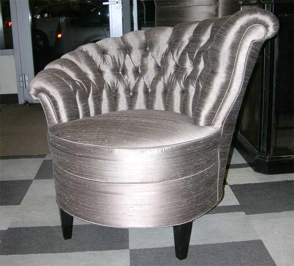 1940's Hollywood Tufted Chair
