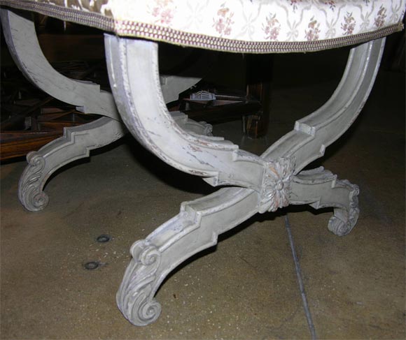 Antique Swedish Louis XVI Foot stool. 4