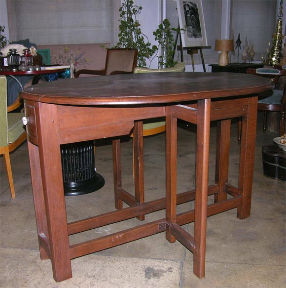 Oval Drop-Leaf Table