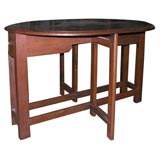 Vintage Oval Drop-Leaf Table