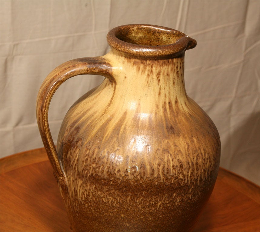 Large Art Pottery Pitcher For Sale at 1stDibs
