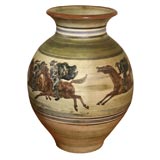 Large Pottery Vase by H.F. Gross for Knabstrup