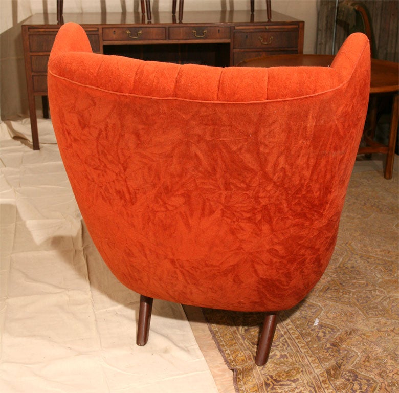 Red 'Papa Bear' Chair by Svend Skipper 2