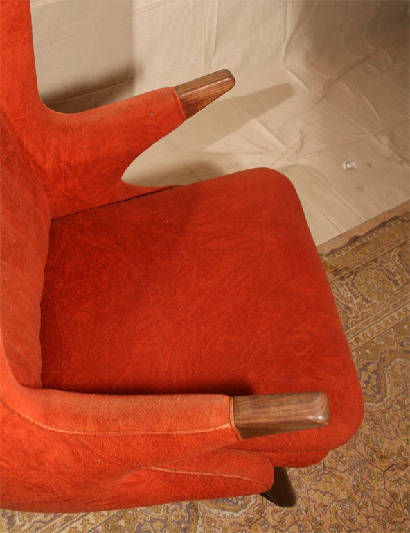 Red 'Papa Bear' Chair by Svend Skipper 4