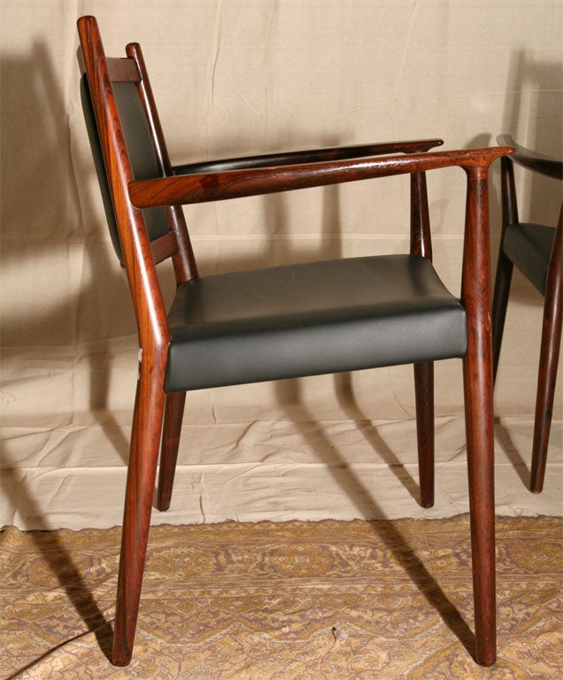 Pair of Armchairs by Steffan Larsen In Good Condition For Sale In Hudson, NY