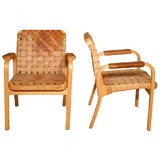 Pair of Armchairs by Alvar Aalto model nv 45