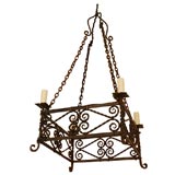 Spanish Iron 4-Lite Chandelier (GMD#2066)