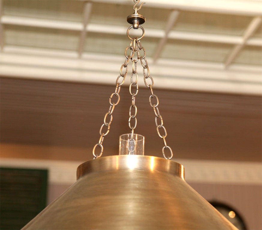 Contemporary Mission Style Hanging Lamp For Sale